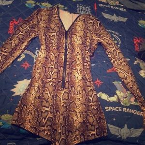 Fashion nova snakeskin bodysuit